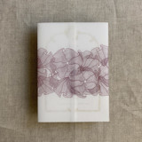 Mauve ruffled floral lace printed vellum wrap for 5x7 card | pack of 10 Invitation Jackets and Overlays