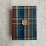 Plaid lovers holiday tartan printed vellum wrap for 5x7 card | pack of 10