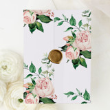 Blushed Claire | Set of 10 Floral Vellum Jackets Invitation Jackets and Overlays
