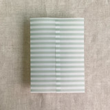 Green stripe printed vellum wrap for 5x7 card  | pack of 10 Invitation Jackets and Overlays