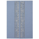 Elegant Dusty Blue Laser Cut Invitation Cover for 5x7 Card | Set of 10 | Envelopes Included Invitation Jackets and Overlays