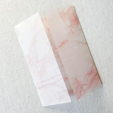 Blush Marble Vellum Jacket | Set of 10 Invitation Jackets and Overlays