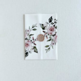 Dusty rose floral vellum wedding wraps | Set of 10 Invitation Jackets and Overlays