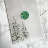 Simple Evergreen Greenery Vellum Jackets (10 Pack) Invitation Jackets and Overlays
