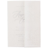 Baroque Gate Garden Design Wedding Vellum Jacket, intage Arched Gate Wedding Wrap, Custom Color, White Print, Set of 10 Invitation Jackets and Overlays