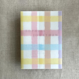 Marshmallow checkers printed vellum wrap for 5x7 card | pack of 10 Invitation Jackets and Overlays
