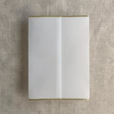 Aurelia dot gold trim vellum wrap for 5x7 cards | pack of 10 Invitation Jackets and Overlays