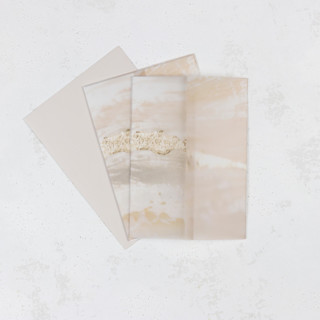 Pink and Gold Vellum Jackets | Size 5x7 | Set of 25 Invitation Jackets and Overlays