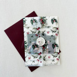 Christmas Floral Vellum Jackets | Set of 10 Invitation Jackets and Overlays
