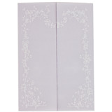 Vellum Jacket Floral Wedding Arch, Set of 10 Invitation Jackets and Overlays