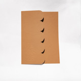 Rusty Orange Textured, Scalloped, Embossed Invitation Jacket, Qty 10 Invitation Jackets and Overlays