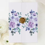 Violet Treasure | Set of 10 Floral Vellum Jackets Invitation Jackets and Overlays
