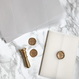 Clear Vellum Jacket for Wedding Invitation (10 Pack) Invitation Jackets and Overlays