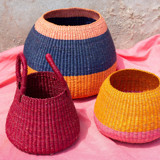Bolo Colour Block Baskets SET OF 3 Decorative Storage