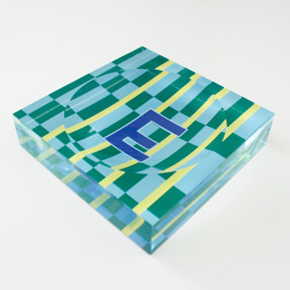 Custom Catchall Acrylic Tray - Maxi Green Decorative Storage