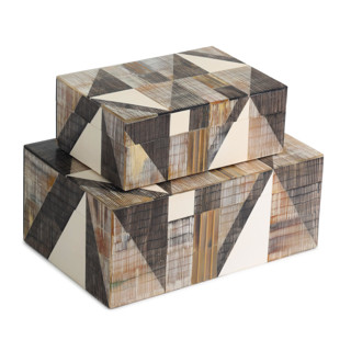 Amalfi Decorative Boxes, Set of 2 Decorative Storage