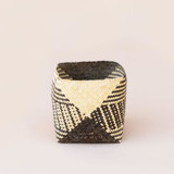 Natural Storage Basket |Stripe Noir Decorative Storage