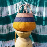 Bolo Color Block Basket With Handles Decorative Storage