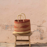 Soro Basket Diamond Red Decorative Storage