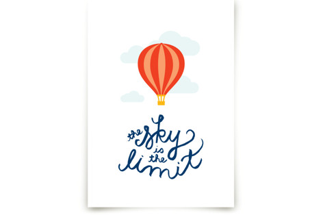 The Sky is the Limit Children's Art Prints