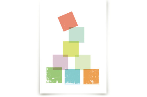 Stack the Blocks Children's Art Prints