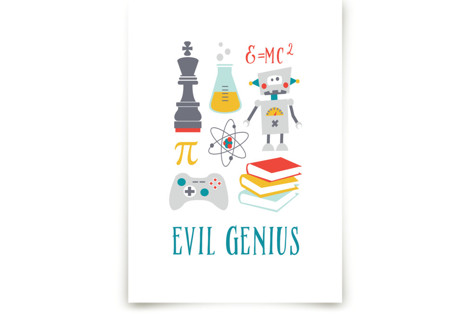 Evil Genius Children's Art Prints