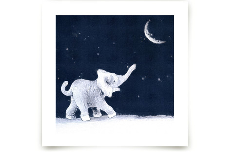 Moon Balloon Children's Art Prints