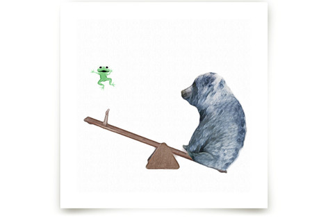 See me go wee wee! Children's Art Prints