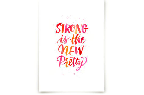 Strong is the New Pretty Children's Art Prints