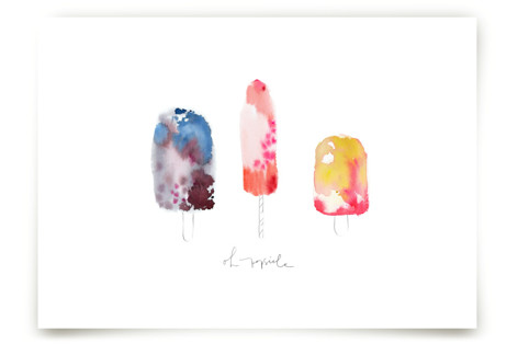 Oh Popsicle Children's Art Prints
