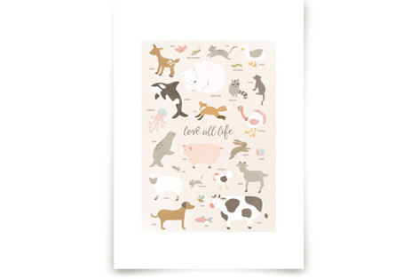 love all life Children's Art Prints
