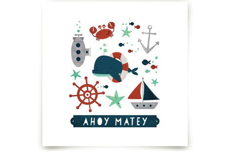 By the sea Children's Art Prints