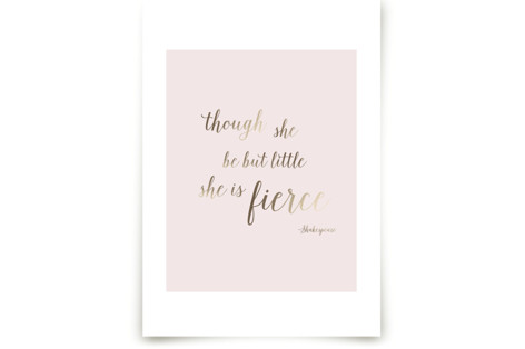 Though She Be But Little Children's Art Prints