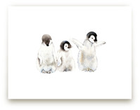 Watercolor Baby Penguin... by Lauren Rogoff