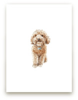 Smiling Poodle Puppy by Lauren Rogoff
