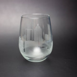 Atlanta, Georgia Skyline Stemless Wine Glass Glassware