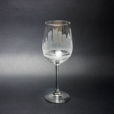 Pittsburgh, Pennsylvania Skyline Wine Glass Glassware