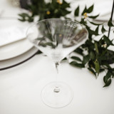 Martini Glass Engraved Glassware