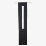 Key-hole in Charcoal Original Textile Art