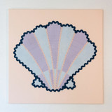 Seashells at the Sea Shore Original Textile Art