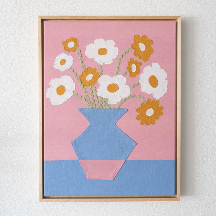 Fabric Flowers Original Textile Art by Karly Rose Sahr Minted