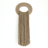 Natural Dimensional Wall Art - XL Jute Crest Original Textile Art