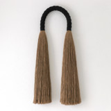 Jute Arch in Black Original Textile Art