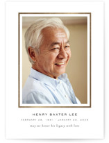 Foil-Pressed Memorial Cards