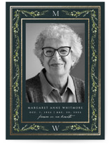 Foil-Pressed Memorial Cards