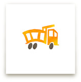Orange Dump Truck by Jan Dolby