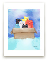 Multi Colorful Cats by Tracy Ann