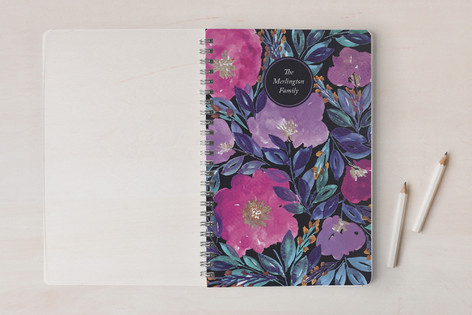 hand painted flowers1 Notebook