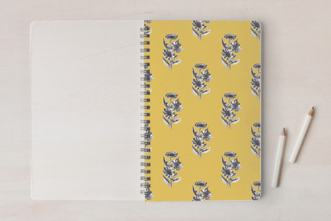 Vintage Daisy Pattern Journal  Notebook