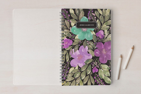 hand painted flowers3 Notebook